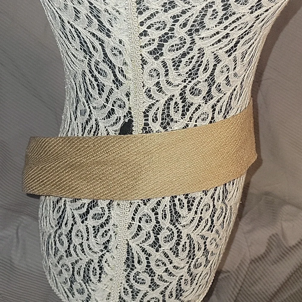 Levi's Wide Elastic Belt‎ Tan Brown bovine Leather Accent Adjustable Waist Belt